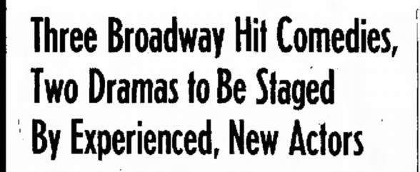 Brewery Theatre 1959 Opening - 2